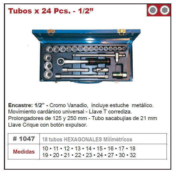 Tubos x24 pz 1/2" Eurotech - Image 3
