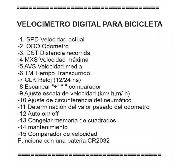 Computadora Bici SB-318 velocimetro - Image 5
