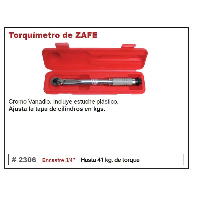 Torquimetro ZAFE - GRANDE 3/4" Eurotech - Image 2