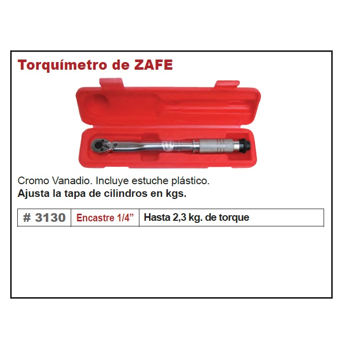 Torquimetro ZAFE - 1/4" Eurotech - Image 4