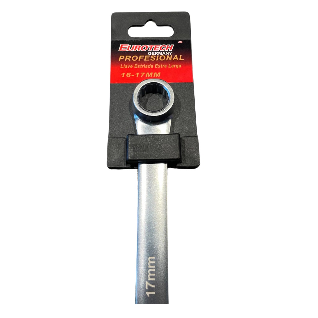 Llave extra larga x1 pz Plana 16x17mm Eurotech - Image 3