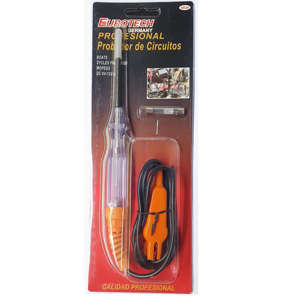Tester Circuitos 6-12v (Clip Naranja) Eurotech - Image 2