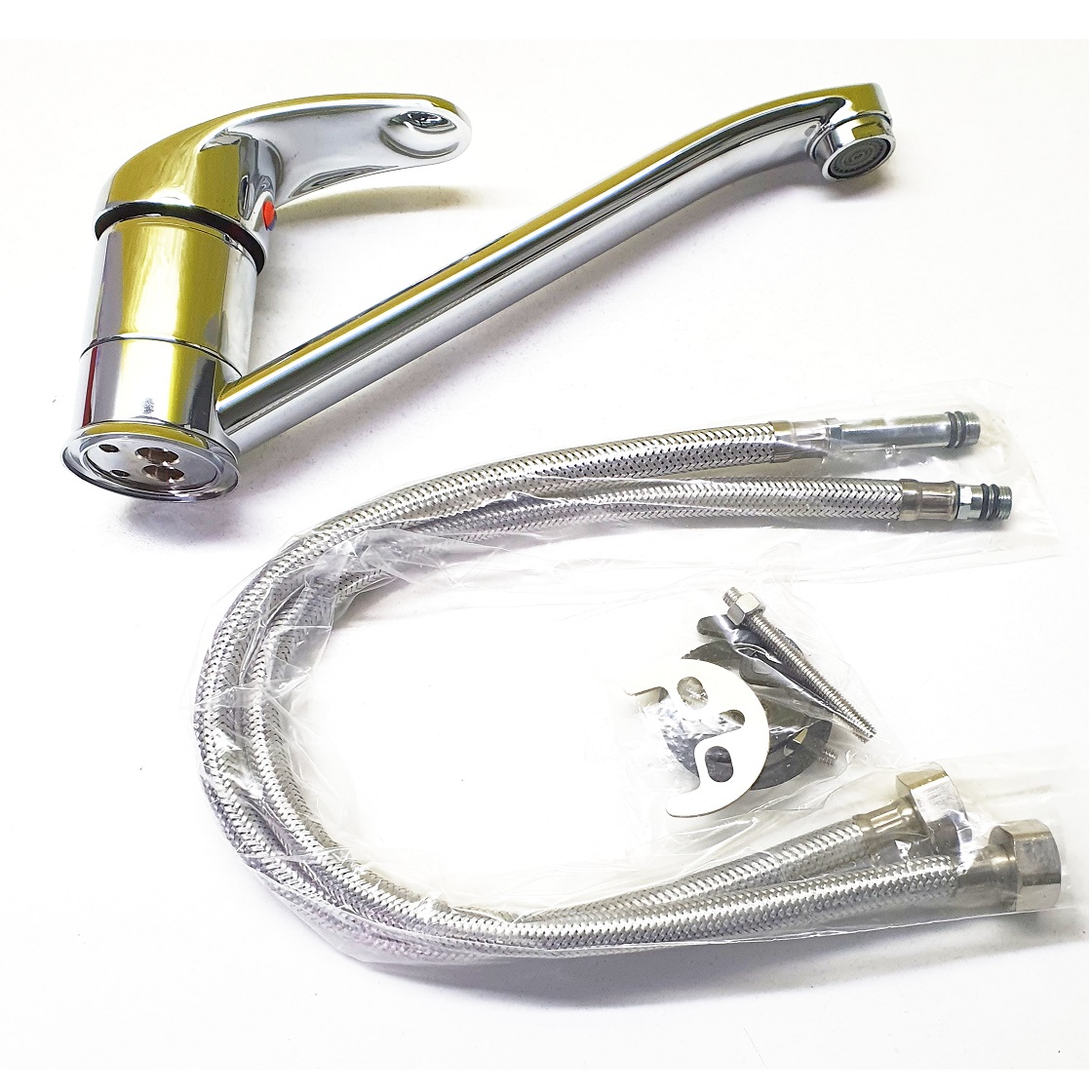 Griferia monocomando Mesada cromada RR-8021 - Image 9