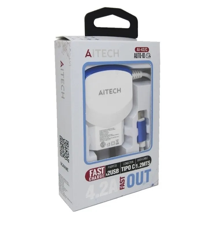 Cargador CEL 220v Tipo C 4.2A AI-42/C AITECH