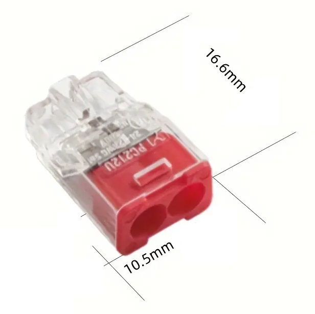Conector FIJO 2polos 450v 24amp para Cable 0,5a2,5mm - Image 3