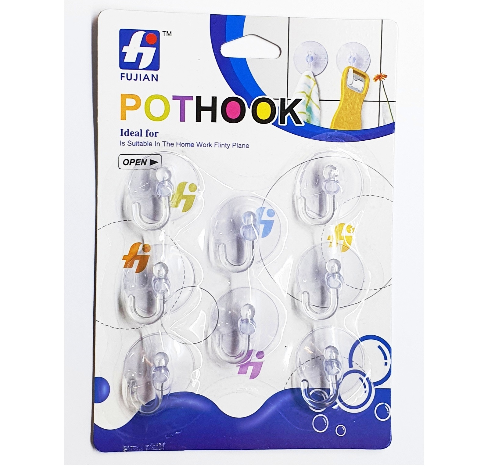 Gancho POTHOOK transparente x8pz FUJIAN - Image 2