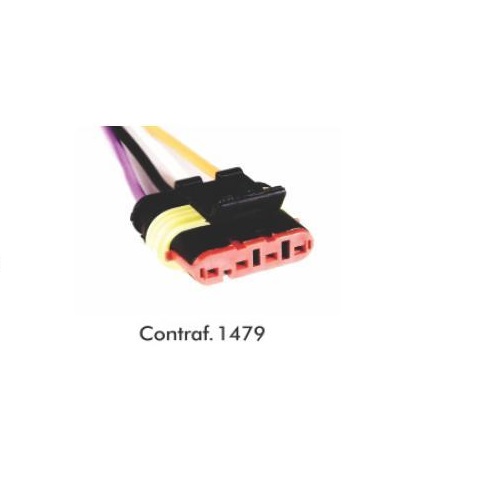 Ficha 4v Sonda Lambda (Fiat) y bobina Renault -Kangoo -Clio