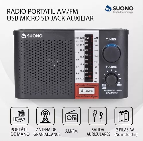 RADIO AM-FM SW1/SW2 4 BANDAS - Image 2