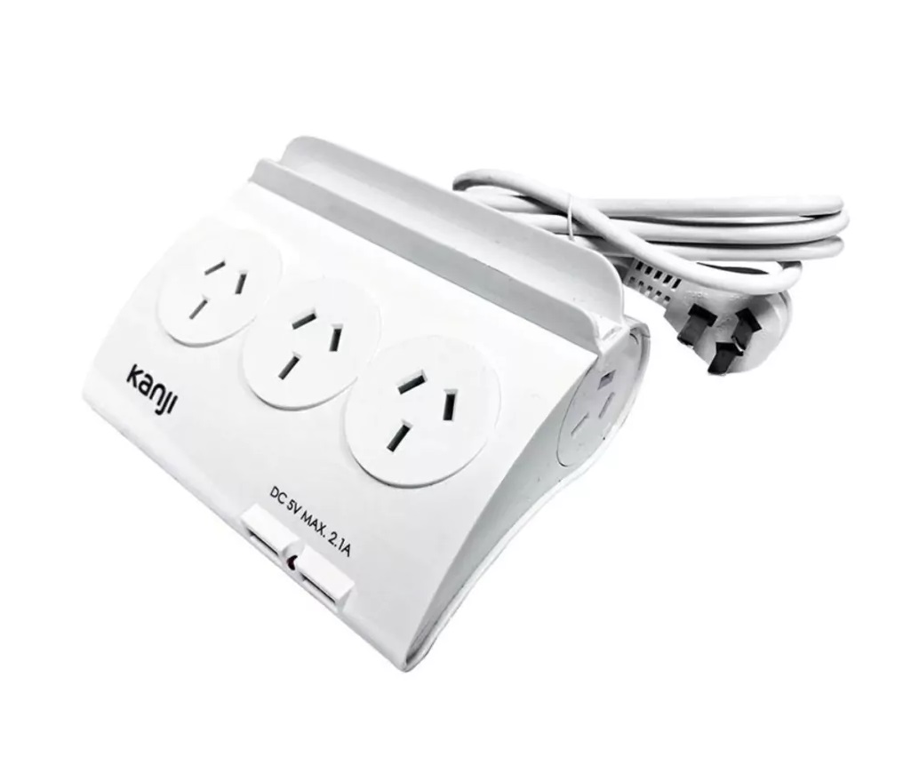 Alargue Zapatilla 5tomas 2mt +5 USB+Estabilizador