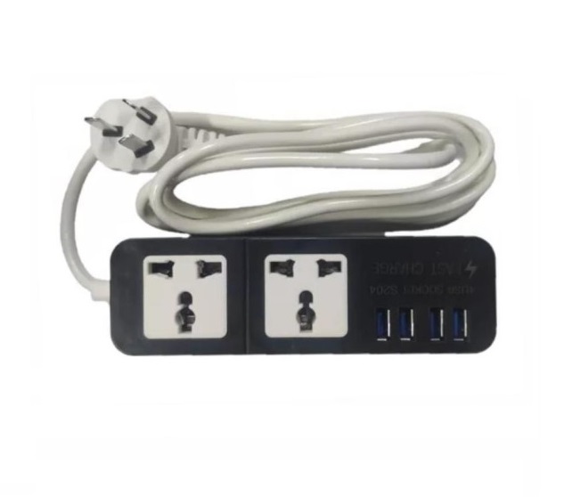 Alargue Zapatilla 2tomas +4 USB 1,8mt