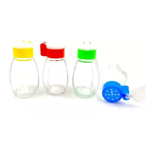 Salero vidrio con Tapa COLOR - Image 2