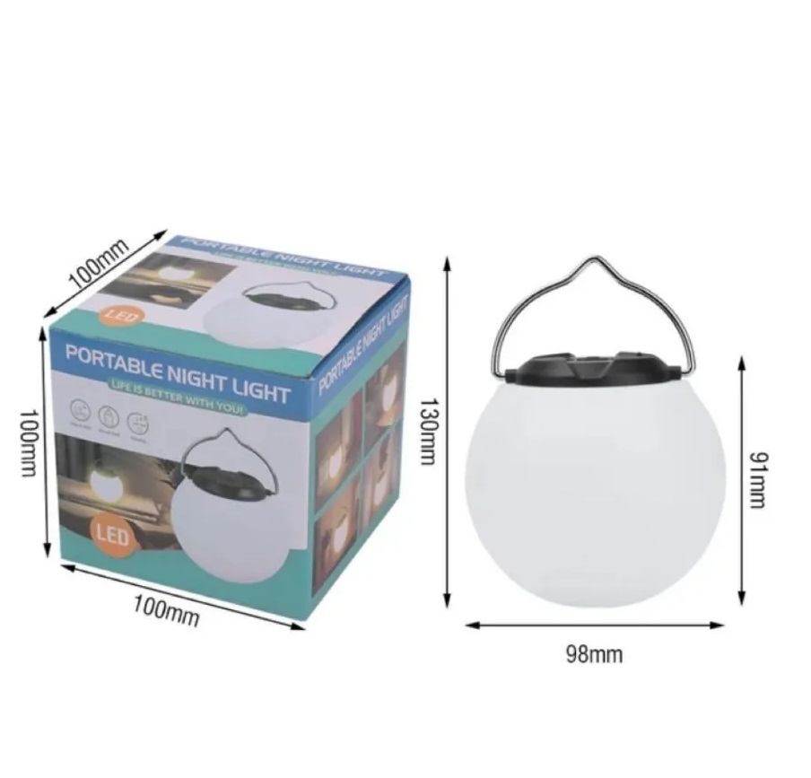 Lampara Redonda recargable 3 intensidades - Image 4