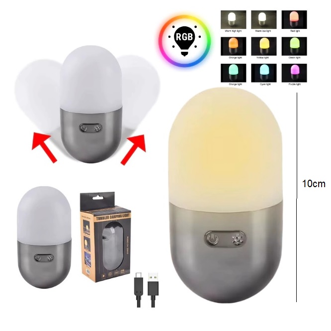 Lampara Camping RGB colores 10cm - Image 3