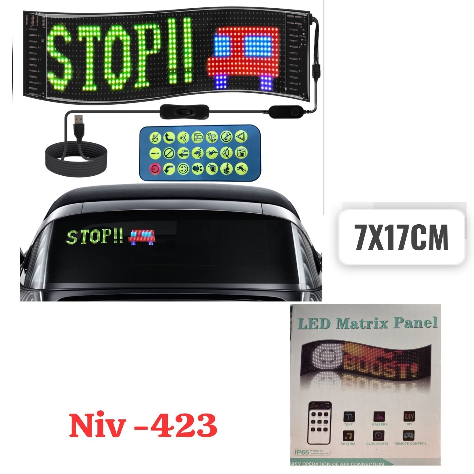 Cartel programable para auto/camion bluethoot y control - Image 3