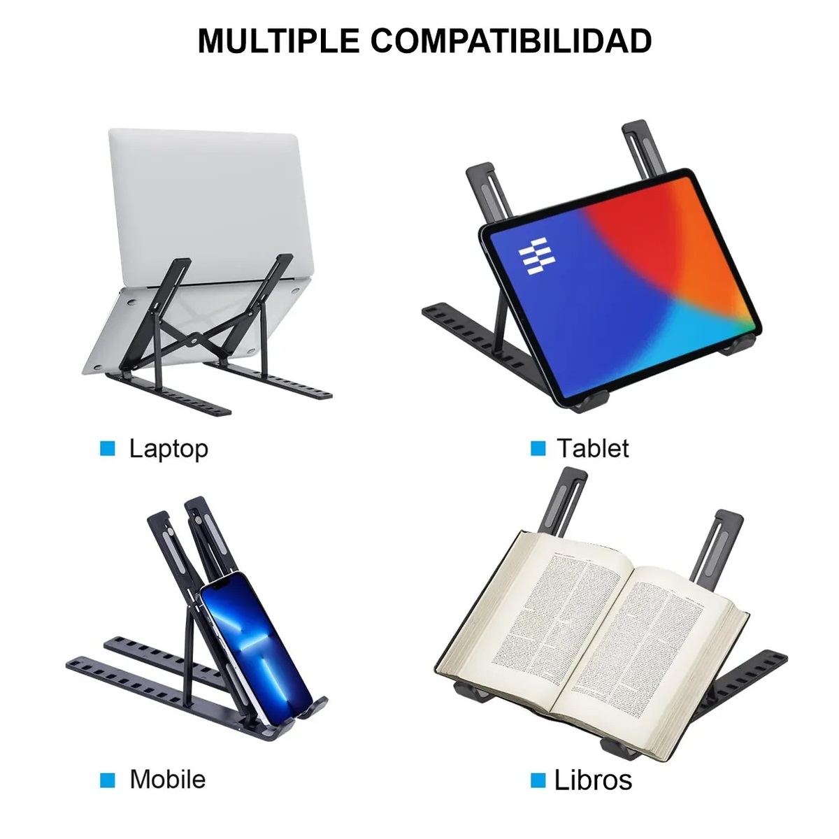 Soporte Notebook Negro RT007 - Image 5