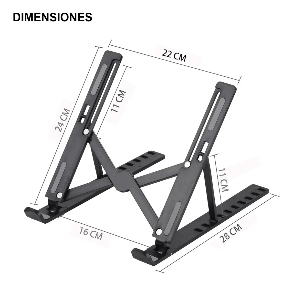 Soporte Notebook Negro RT007 - Image 6