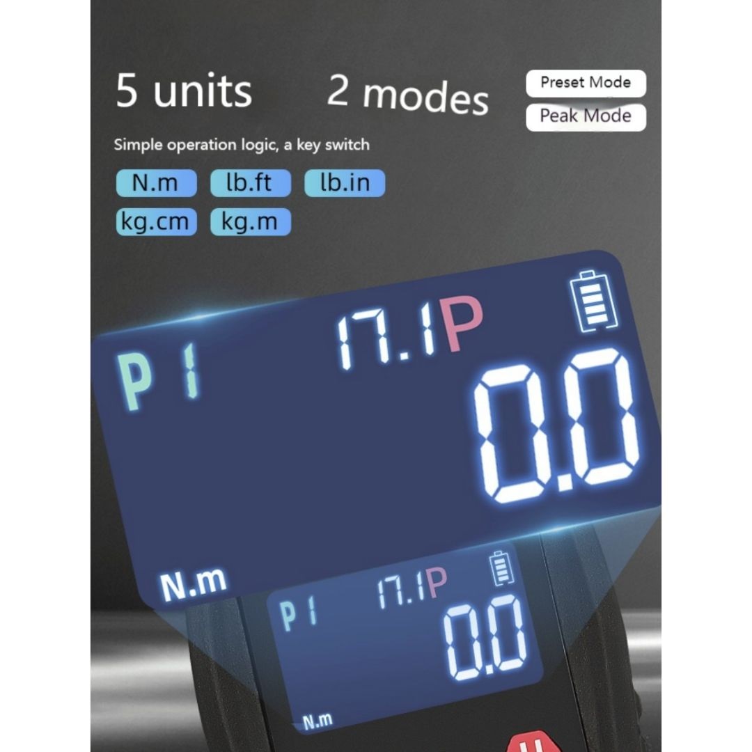 Torquimetro digital 1000Nm encastre 1/2" con sonido - Image 4
