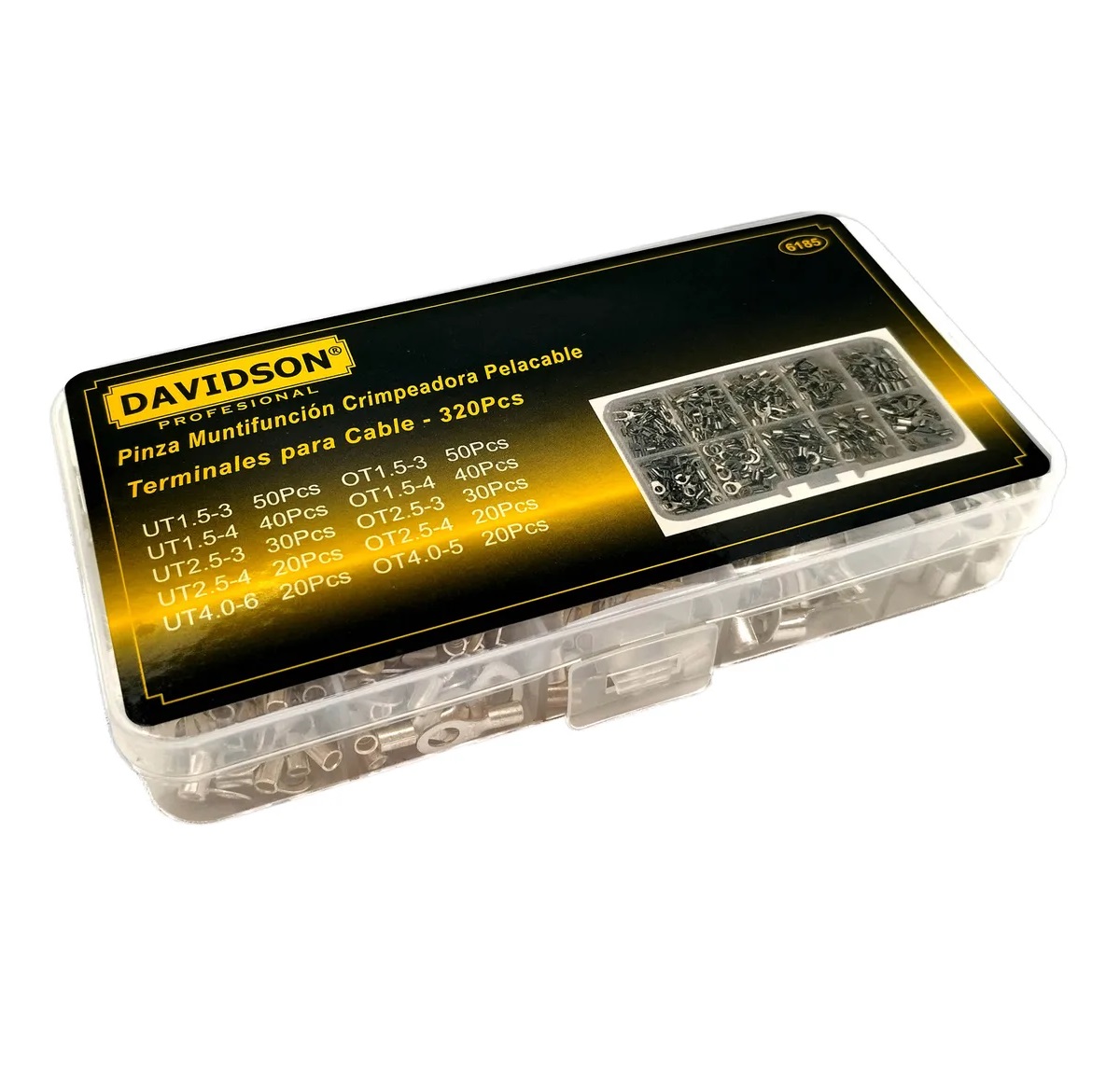 Surtido terminales 320pz con pinza - Image 4