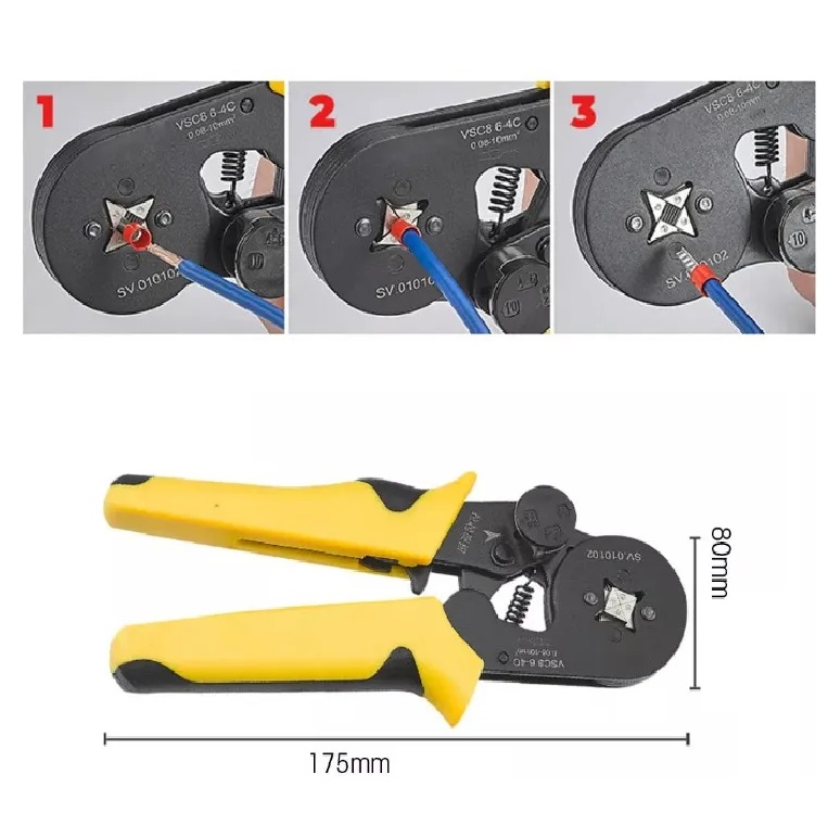Surtido terminales Tubulares 1200pz con pinza - Image 3