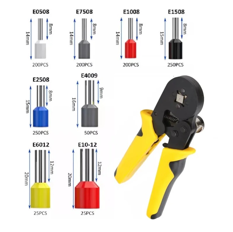Surtido terminales Tubulares 1200pz con pinza - Image 2
