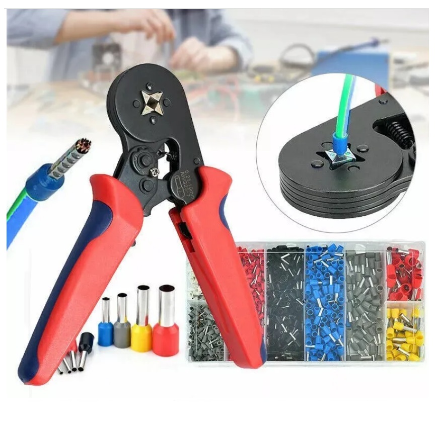 Surtido terminales Tubulares 1200pz con pinza - Image 6