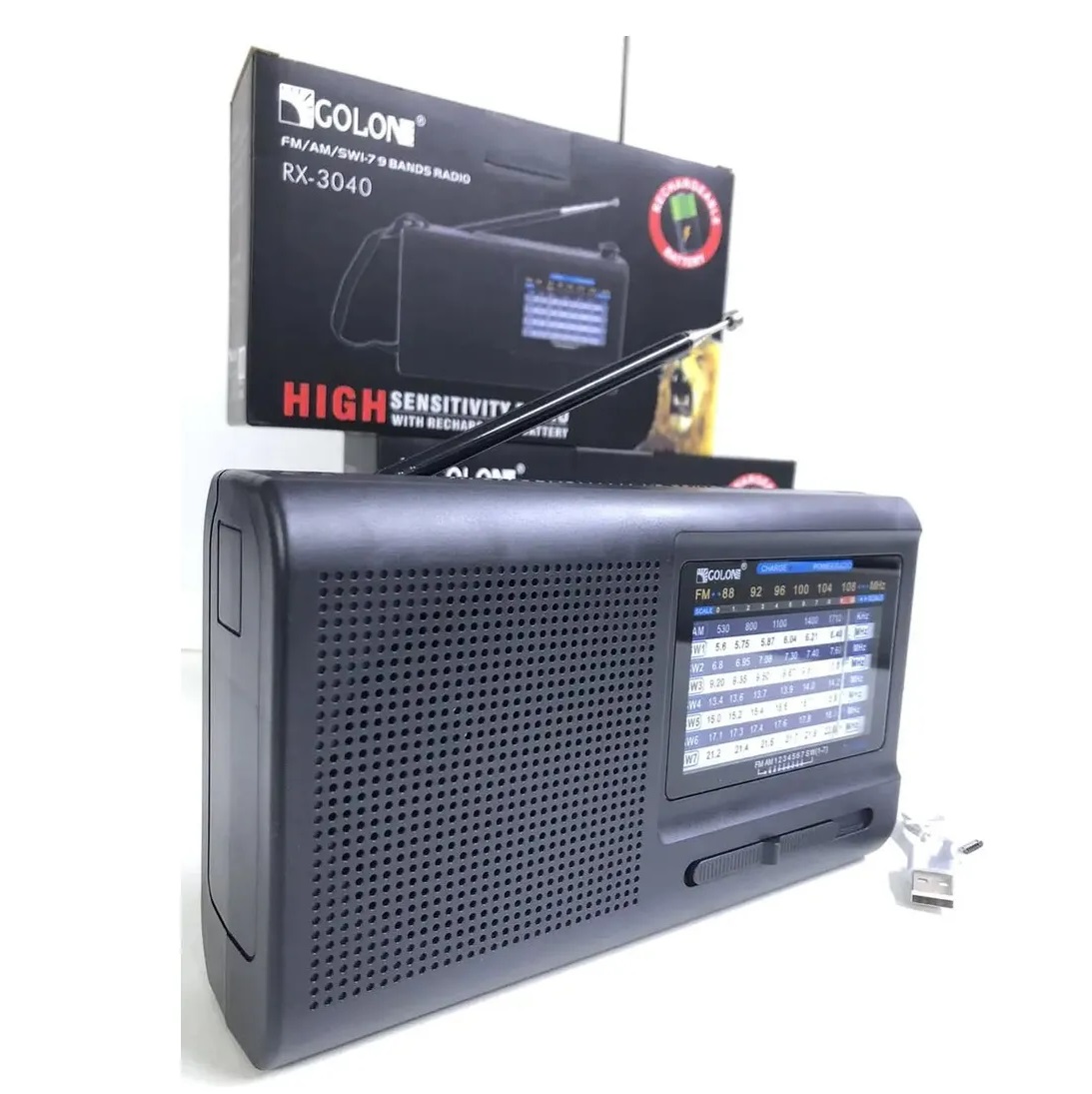 Radio AM-FM 9 BANDAS Recargable - Image 4