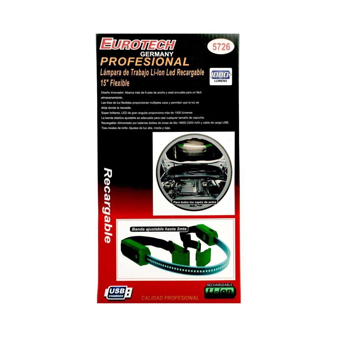 Lampara de Trabajo LED flexible LED RECARGABLE - Image 7