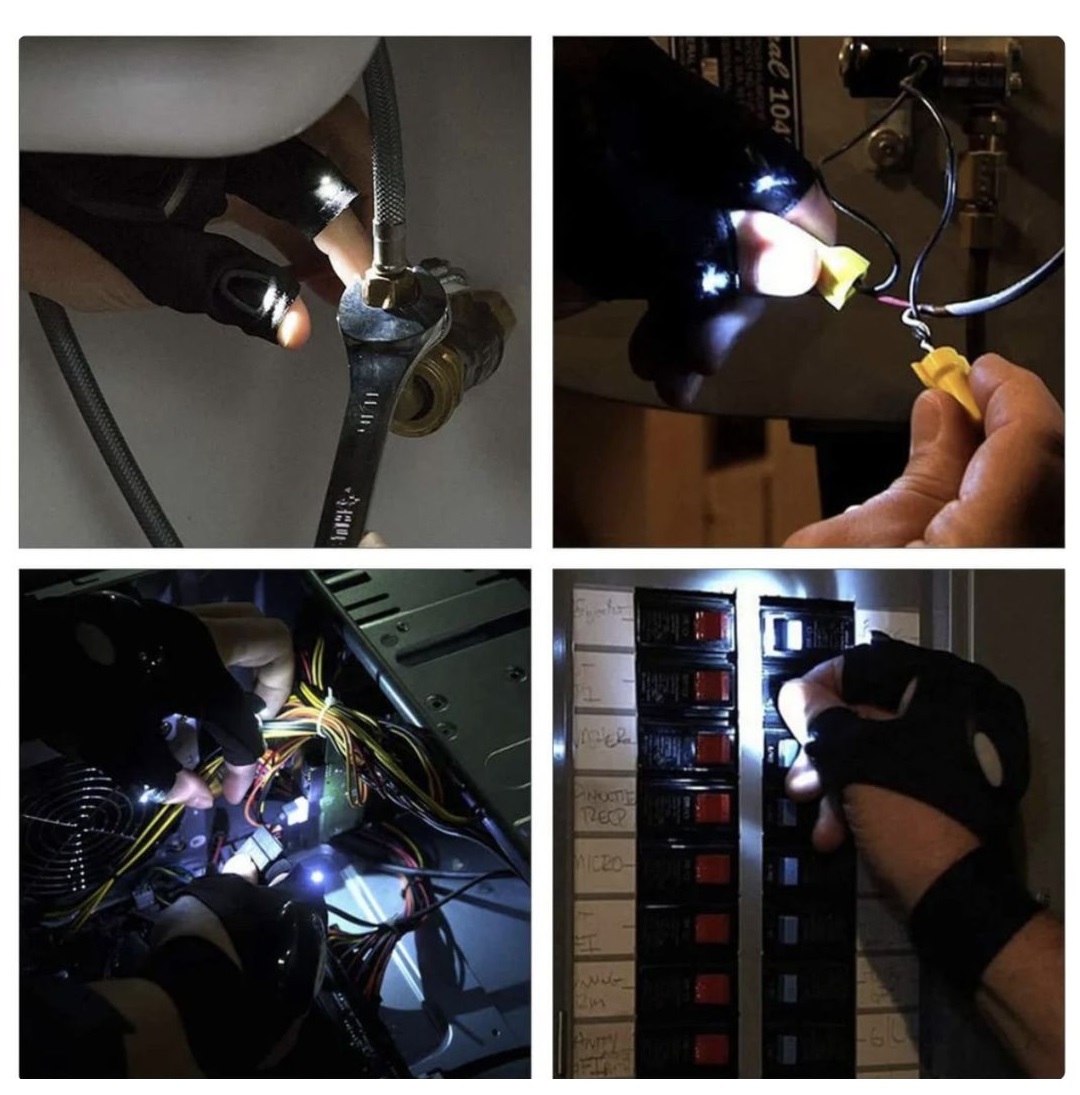 Guantes con linterna LED - Image 7