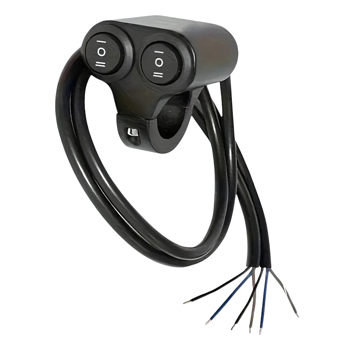 LLave tecla On-oFF 12v doble con cable para Moto,Cuatri,Bici,ect.