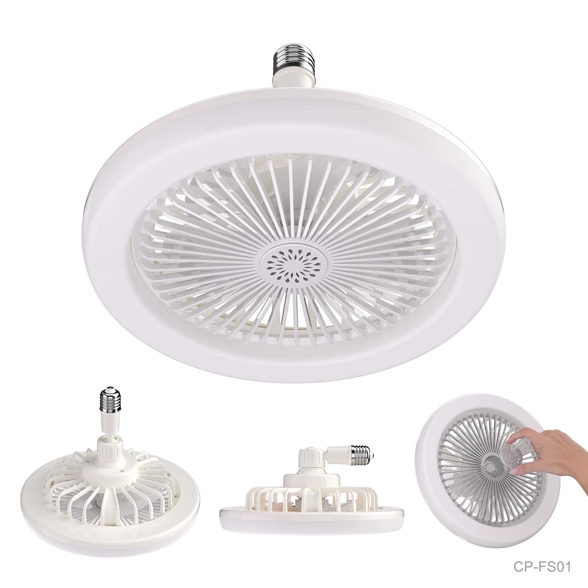 Lampara Ventilador E27 con Aromaterapia - Image 2