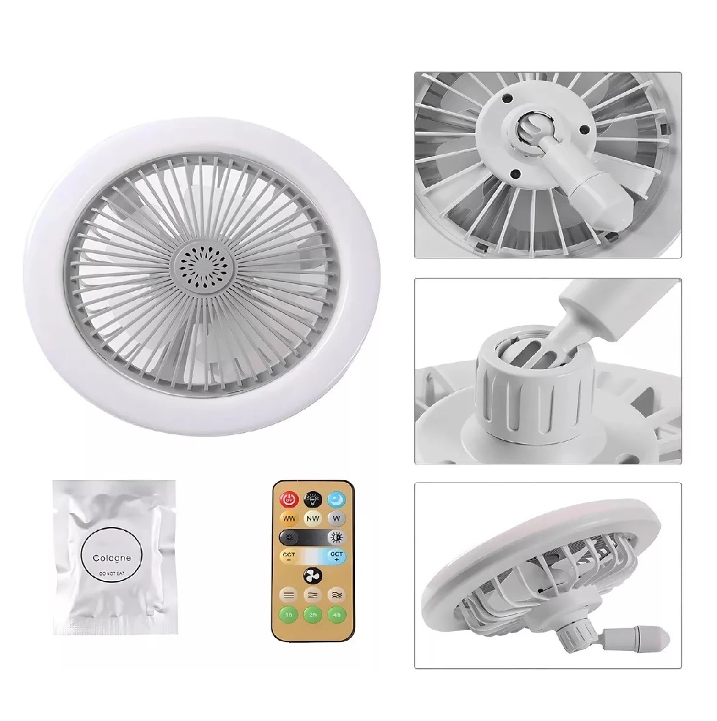 Lampara Ventilador E27 con Aromaterapia - Image 3