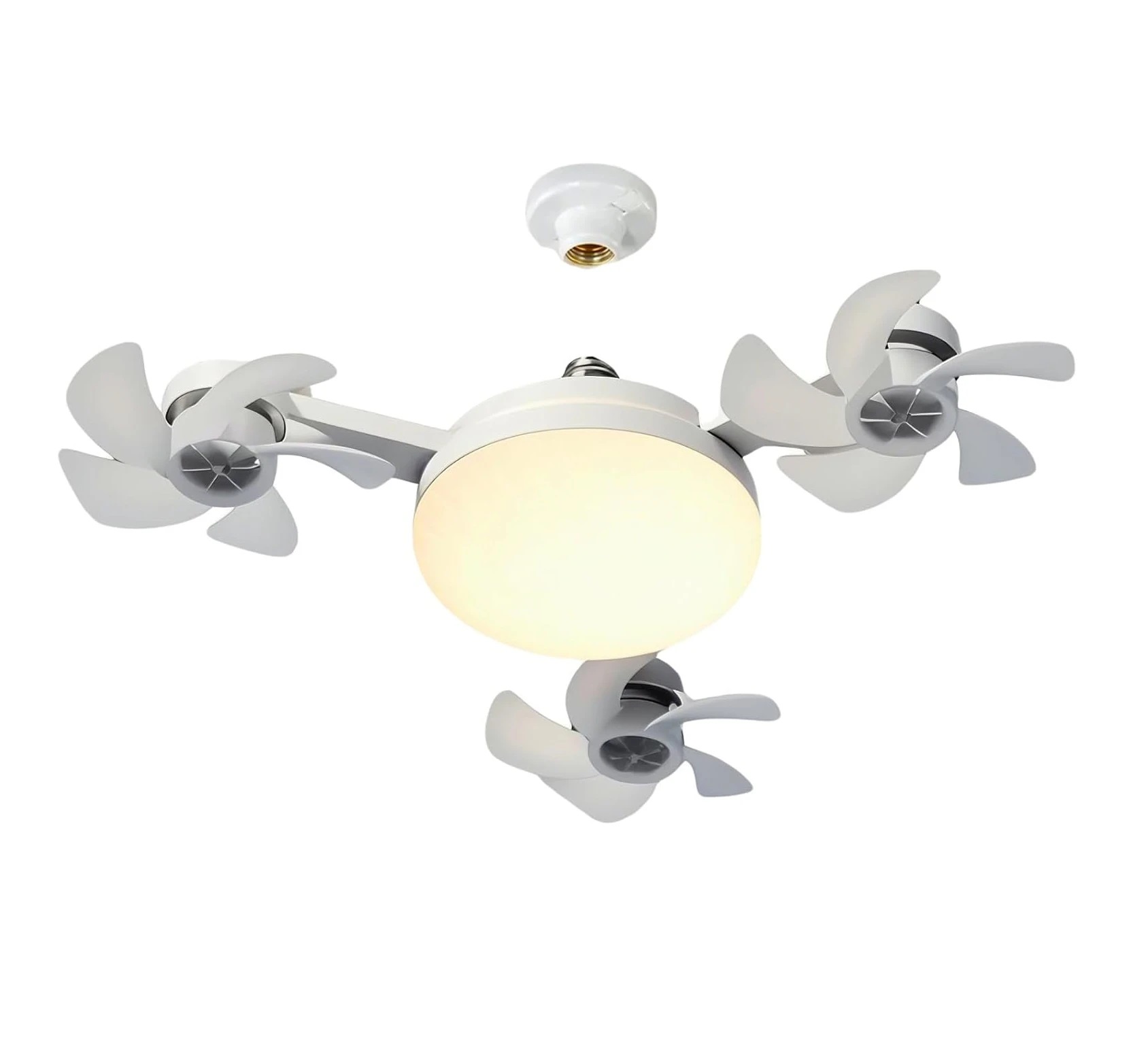 Lampara Ventilador x3 E27 Control remoto