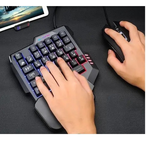 Teclado de mano y mouse con receptor bluetooth - Image 2