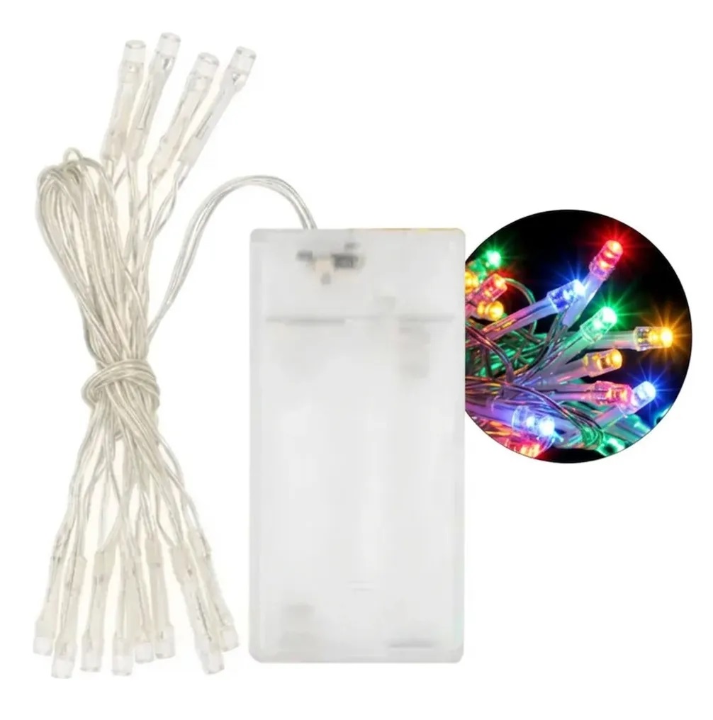 Guirnalda PILA 3mt 20 LED multicolor