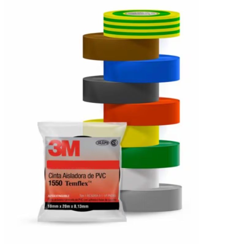 Cinta 3M x10rollos 20m colores surtidos